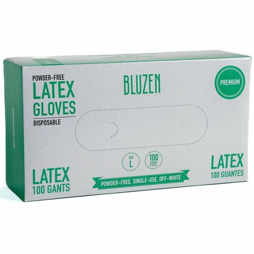 Gloves, Latex, Powder-Free, Large 100/BX