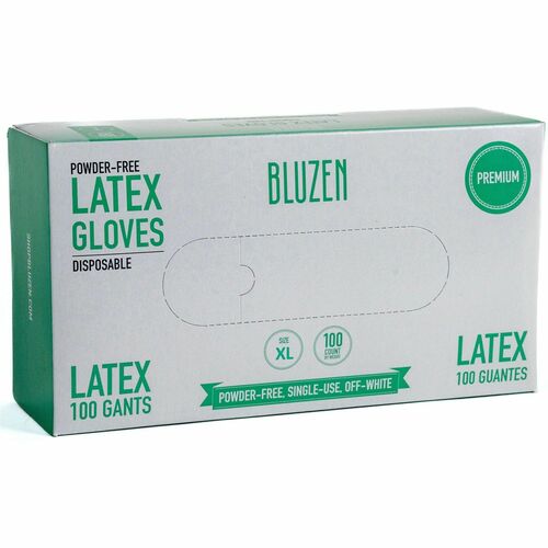 Gloves, Latex, Powder Free, XL, 100/BX 10/CT