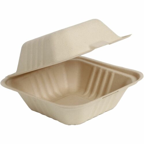 Food Container, Clamshell, 1 Compartment, 6" x 6", 21 oz, NL 500/CT