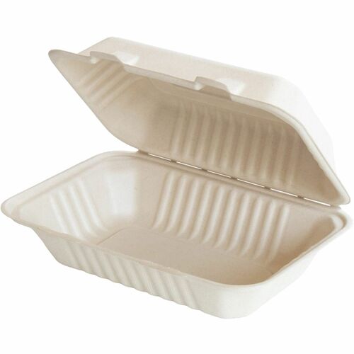 Food Container, Clamshell, 1 Compartment, 9" x 6", 27 oz, NL 250/CT