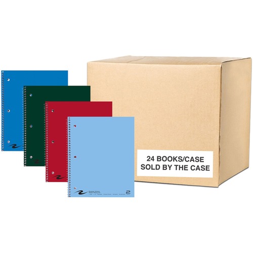 Notebook, Wire Bound, 2 Subject, College 24/CT