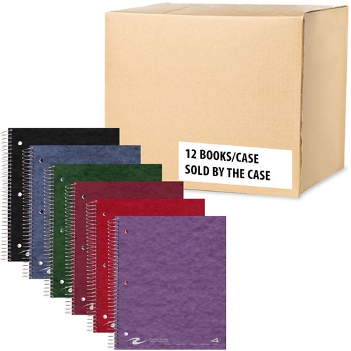 Notebook, Wire Bound, 4 Subject, College 12/CT