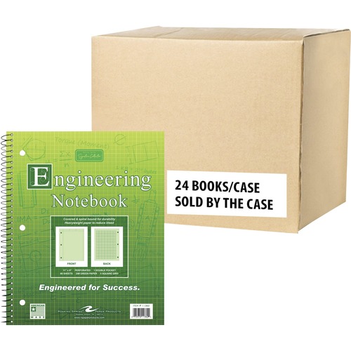 Engineering Whiteboard, 80 Sheet, Green 24/CT