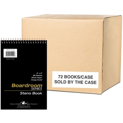Steno Book Gregg White 72/CT