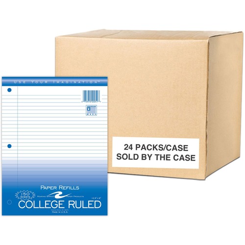 Filler Paper, 10.5x8, College 24/CT