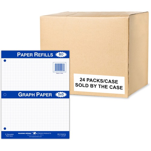 Filler Paper, 5x5 Graph, 11" 24/CT