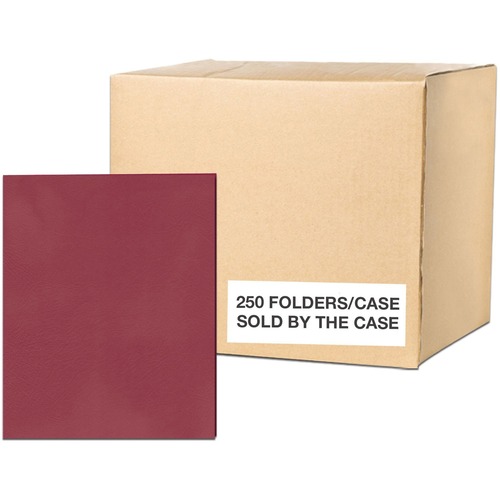 Folder, Embossed, Scarlet 250/CT
