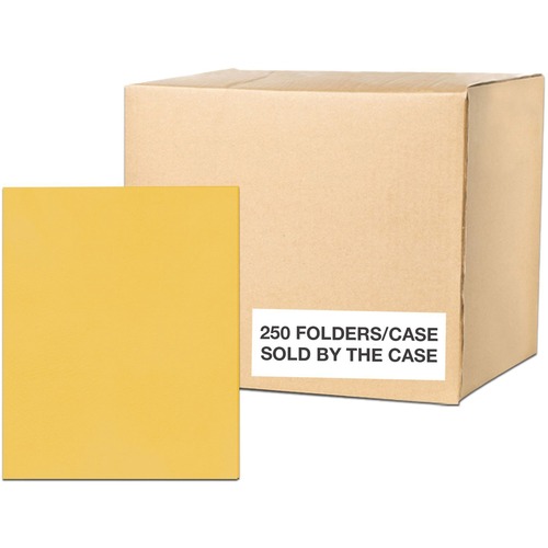 Folder, Embossed, Gold 250/CT