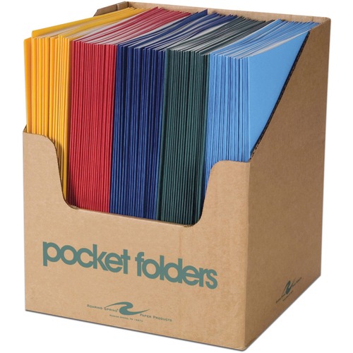 Folder, Pocket, Embossed, Standard 100/CT