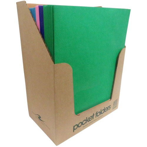 2-Pkt Folder, Embossed, DblDp 50/CT