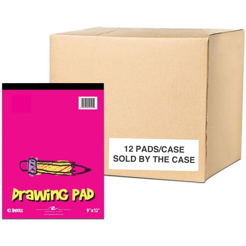 Drawing Pad, Kids, 9x12 12/CT