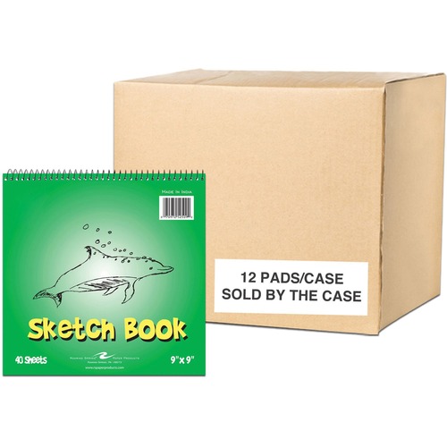 Sketch Book, Whiteboard, Kids, 9x9 12/CT