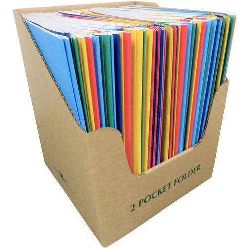 Prong Paper Folders, Assorted 100/CT