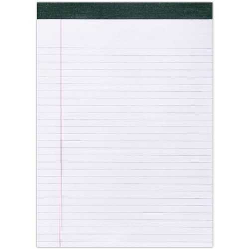 Pad, Recycled Legal, Ruled, White 12/DZ