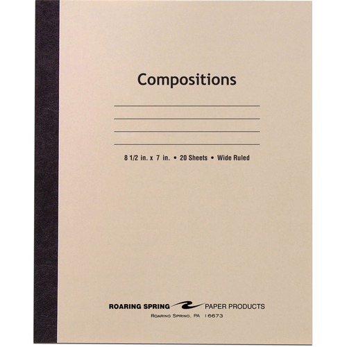 Book, Comp, 20 Sheet, Wide, MLA