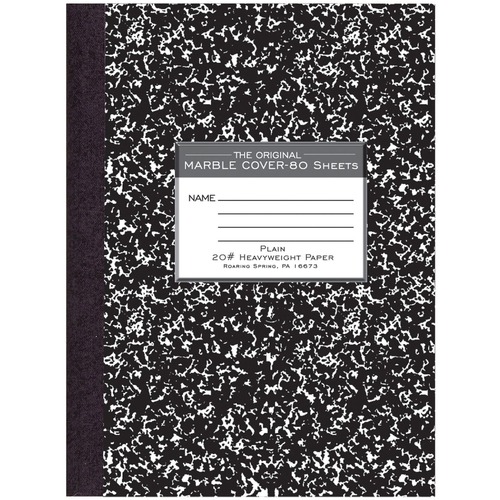 Marble Comp, Black, 20#, Plain