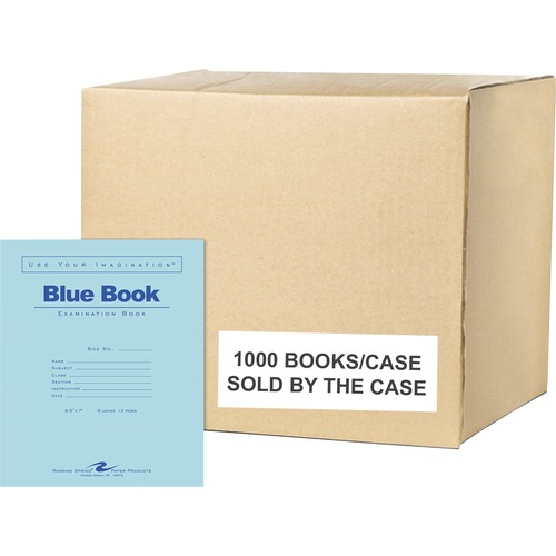 Exam Book, Blue, 8.5x7, 6 Sheet 1000/CT