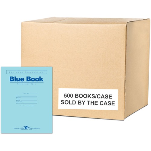 Exam Book, Blue, 11 x 8.5, 6 Sheet 500/CT