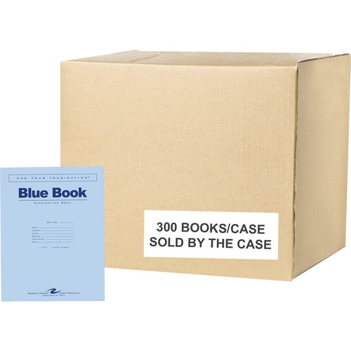 Exam Book, Blue, 11x8.5, 12 Sheet 300/CT