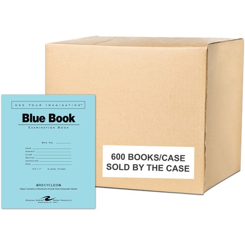 Exam Book, Blue, 8.5x7, 8 Sheet 600/CT
