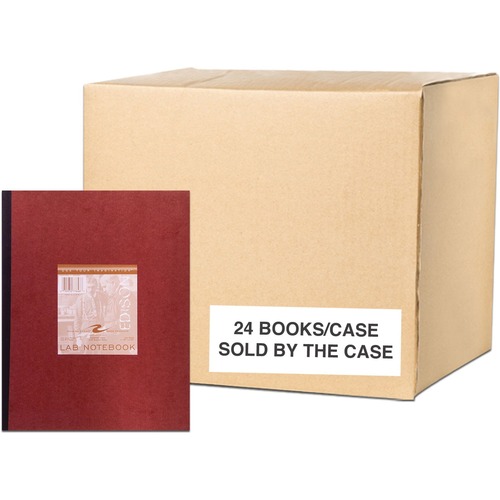 Lab Book, Perfect Bound, Red 24/CT