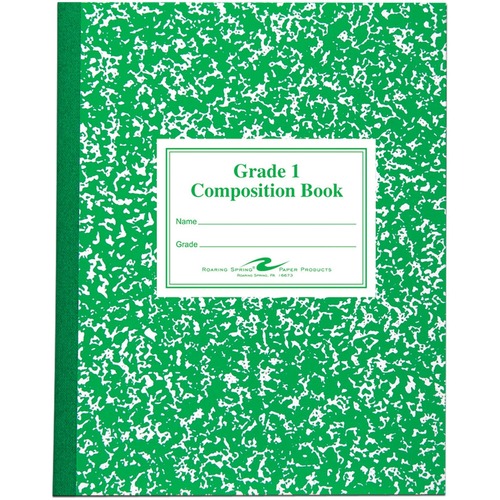 Book, Composition, Grade 1, Green