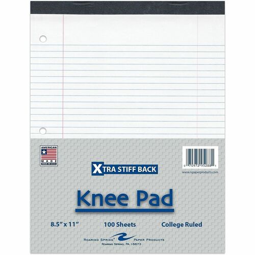 Stiff-Back Pad, White, College 18/CT