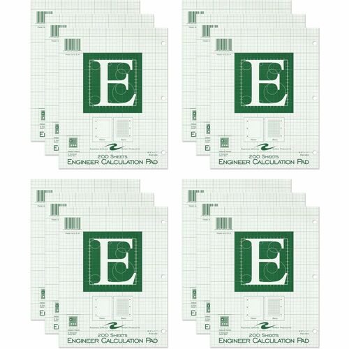Engineer Pad, Green, 200 Sht 24/CT