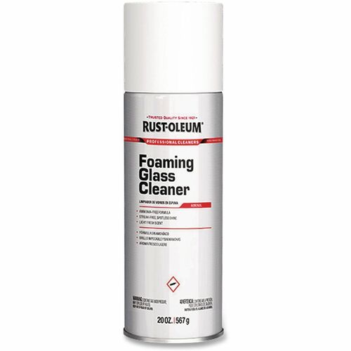 Cleaner, Glass, Aerosol, 20 Ounce
