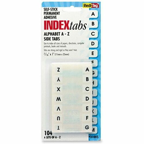 Tab, Alphabet, A-Z, Side, We 104/PK