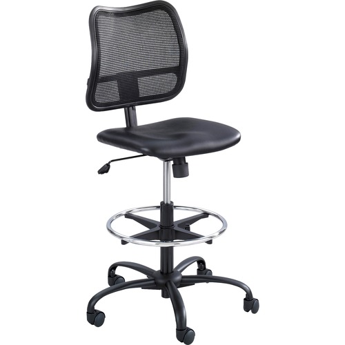Chair, Extended Height Vinyl, Black