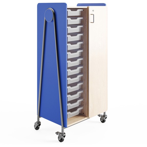 Storage, Mobile, 60 Inch, Blue