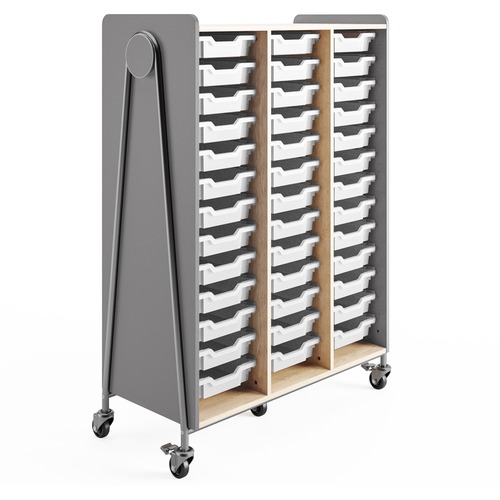 Storage, Mobile, 60 Inch, Gray