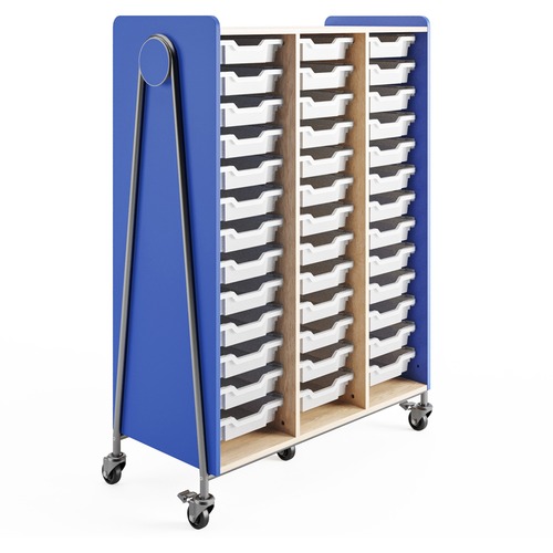 Storage, Mobile, 60 Inch, Blue
