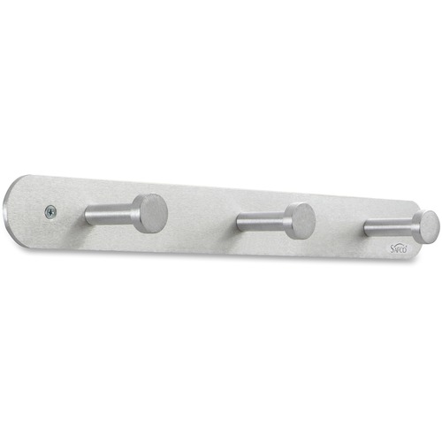 Rack, Coat, 3 Hook, Silver
