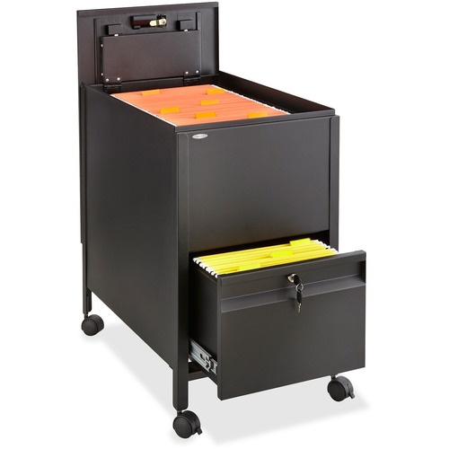 File, Mobile, Ltr, 25" D, Black