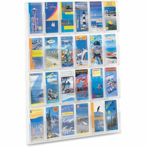 Display Pamphlet 24 Pocket Clear