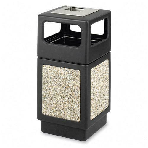 Receptacle, Side, With Urn, 38 Gauge, Black