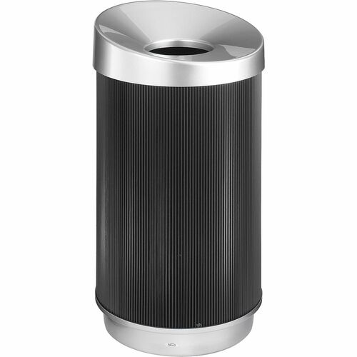 Receptacle, Plastic, Chrome Top