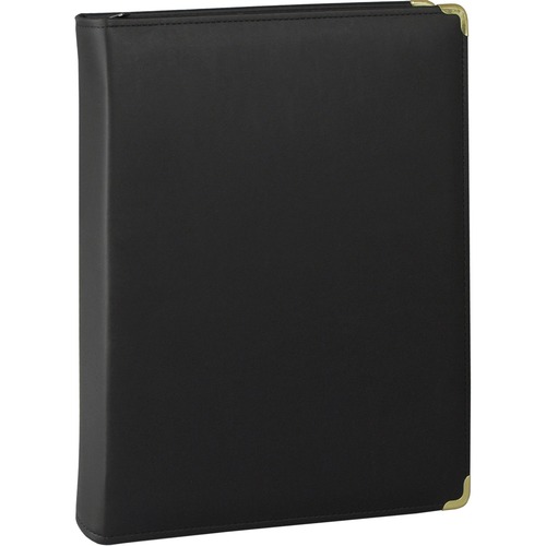 Binder, Ring, Zipper, Letter, 1.5", Black