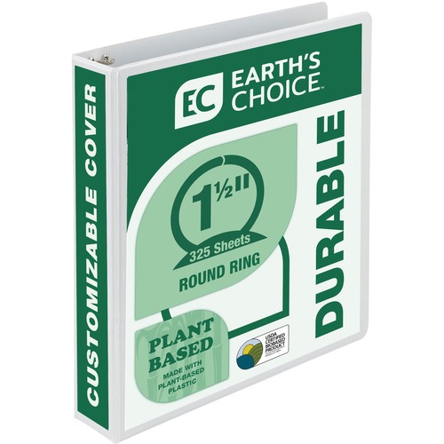 Binder, Round, 1.5" White