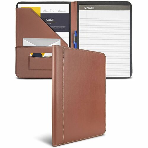 Padfolio, Contrast Stitch, Tan