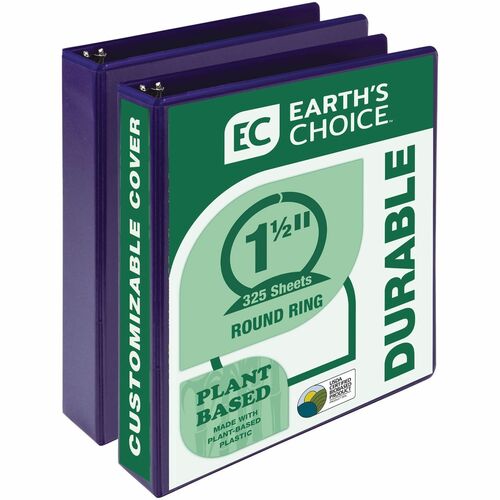 Binder, VW, 1.5", Round Ring, Purple 2/PK