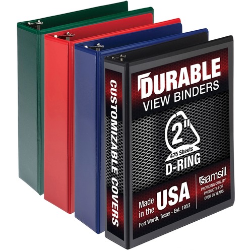 Binder, Dur VW, 2" Dr, Ast 4/PK