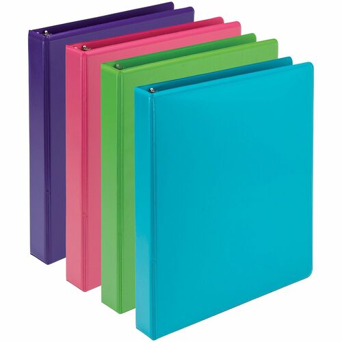 Binder, EC, 1", Asst 4/PK
