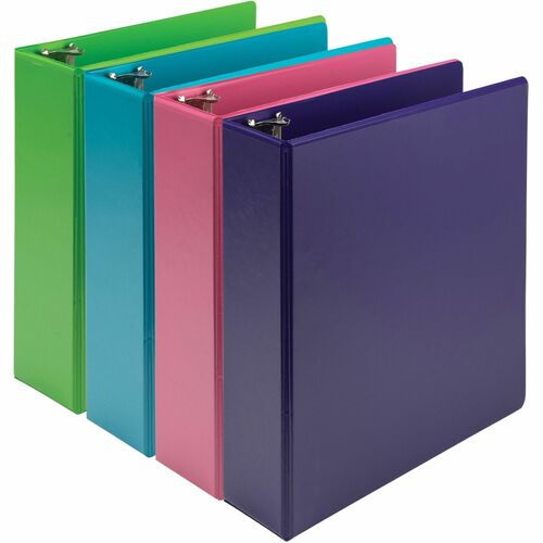 Binder, EC, 3", Asst 4/PK
