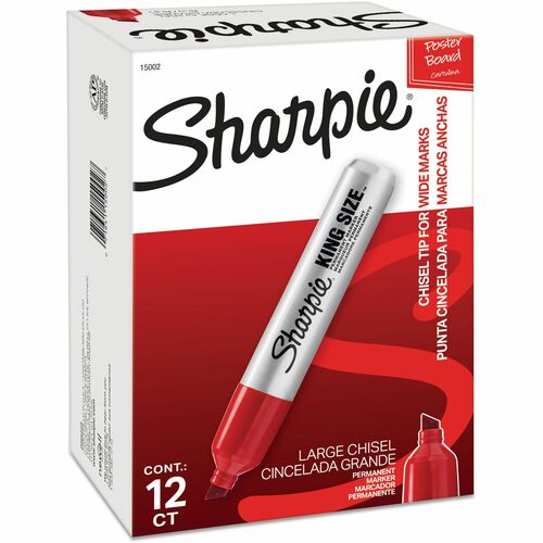 Marker, Sharpie, King Size, Red 12/DZ