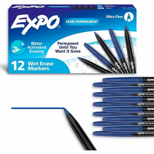 Marker, Expo, Whiteboard, Ultra Fine, Blue 12/DZ