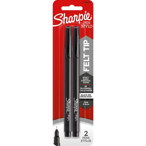 Pen, Sharpie, Black 2/PK
