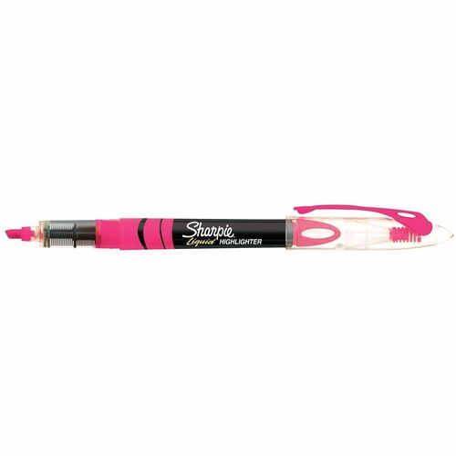 Highlighter, Sharp, Liquid, Fluorescent Pink 12/DZ